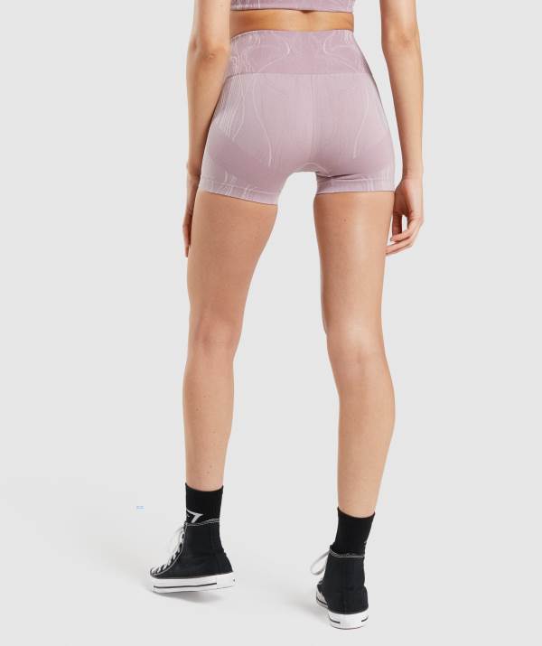 Damske Šortky Gymshark Mercury Seamless Svetlo Nachový | QY0521638